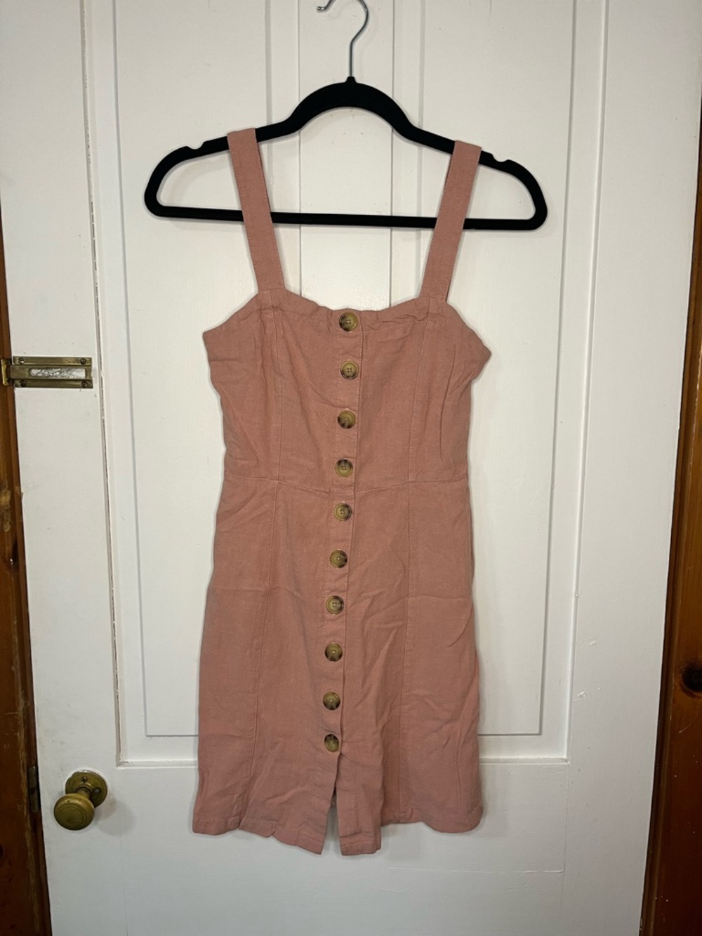 Aeropostale Mini Button Front Pink Dress Size Small Summer Spring Feminine